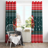 Merry Octomas Christmas Window Curtain Xmas Holiday Patterns - Wonder Print Shop