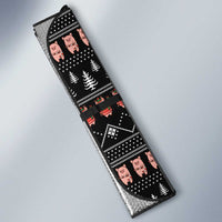 Merry Pigmas Christmas Auto Sun Shade Xmas Holiday Patterns - Wonder Print Shop