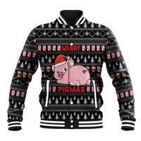 Merry Pigmas Christmas Baseball Jacket Xmas Holiday Patterns - Wonder Print Shop