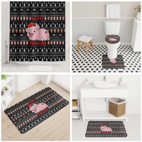 Merry Pigmas Christmas Bathroom Set Xmas Holiday Patterns - Wonder Print Shop
