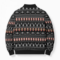 Merry Pigmas Christmas Bomber Puffer Jacket Xmas Holiday Patterns - Wonder Print Shop