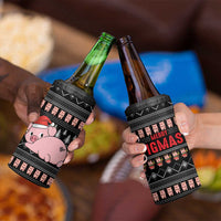 Merry Pigmas Christmas 4 in 1 Can Cooler Tumbler Xmas Holiday Patterns - Wonder Print Shop