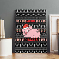 Merry Pigmas Christmas Canvas Wall Art Xmas Holiday Patterns - Wonder Print Shop