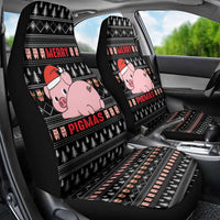 Merry Pigmas Christmas Car Seat Cover Xmas Holiday Patterns - Wonder Print Shop