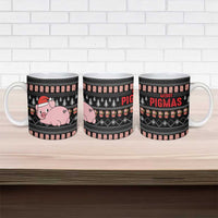 Merry Pigmas Christmas Ceramic Mug Xmas Holiday Patterns - Wonder Print Shop