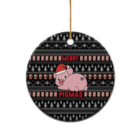 Merry Pigmas Christmas Ceramic Ornament Xmas Holiday Patterns - Wonder Print Shop
