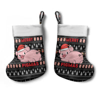 Merry Pigmas Christmas Stocking Xmas Holiday Patterns - Wonder Print Shop
