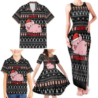 Merry Pigmas Christmas Family Matching Tank Maxi Dress and Hawaiian Shirt Xmas Holiday Patterns - Wonder Print Shop
