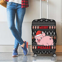 Merry Pigmas Christmas Luggage Cover Xmas Holiday Patterns - Wonder Print Shop