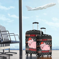 Merry Pigmas Christmas Luggage Cover Xmas Holiday Patterns - Wonder Print Shop