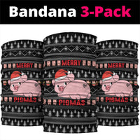Merry Pigmas Christmas Neck Gaiter Xmas Holiday Patterns - Wonder Print Shop