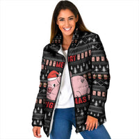 Merry Pigmas Christmas Padded Jacket Xmas Holiday Patterns - Wonder Print Shop