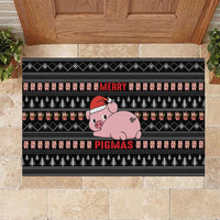 Merry Pigmas Christmas Rubber Doormat Xmas Holiday Patterns - Wonder Print Shop
