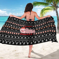 Merry Pigmas Christmas Sarong Xmas Holiday Patterns - Wonder Print Shop