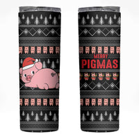 Merry Pigmas Christmas Skinny Tumbler Xmas Holiday Patterns - Wonder Print Shop