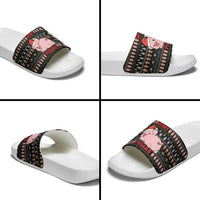 Merry Pigmas Christmas Slide Sandals Xmas Holiday Patterns - Wonder Print Shop