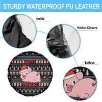 Merry Pigmas Christmas Spare Tire Cover Xmas Holiday Patterns - Wonder Print Shop