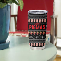 Merry Pigmas Christmas Tumbler Cup Xmas Holiday Patterns - Wonder Print Shop