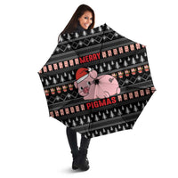 Merry Pigmas Christmas Umbrella Xmas Holiday Patterns - Wonder Print Shop