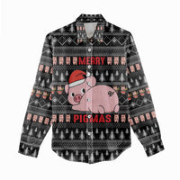 Merry Pigmas Christmas Women Casual Shirt Xmas Holiday Patterns - Wonder Print Shop