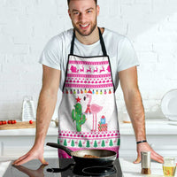 Pink Flamingo Christmas Apron Xmas Holiday Patterns - Wonder Print Shop