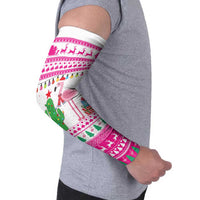 Pink Flamingo Christmas Arm Sleeves Xmas Holiday Patterns - Wonder Print Shop