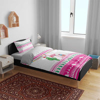 Pink Flamingo Christmas Bedding Set Xmas Holiday Patterns - Wonder Print Shop