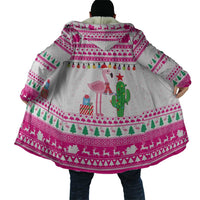 Pink Flamingo Christmas Cloak Xmas Holiday Patterns - Wonder Print Shop