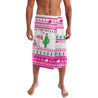 Pink Flamingo Christmas Lavalava Xmas Holiday Patterns - Wonder Print Shop