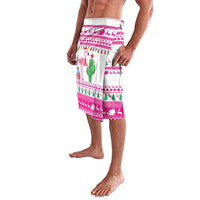 Pink Flamingo Christmas Lavalava Xmas Holiday Patterns - Wonder Print Shop