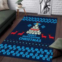 Merry Quarantine Christmas Area Rug Xmas Holiday Patterns - Wonder Print Shop
