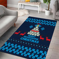 Merry Quarantine Christmas Area Rug Xmas Holiday Patterns - Wonder Print Shop