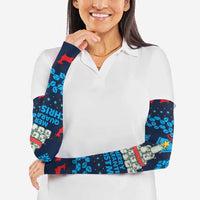 Merry Quarantine Christmas Arm Sleeves Xmas Holiday Patterns - Wonder Print Shop