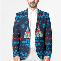 Merry Quarantine Christmas Blazer Xmas Holiday Patterns - Wonder Print Shop