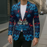 Merry Quarantine Christmas Blazer Xmas Holiday Patterns - Wonder Print Shop