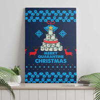 Merry Quarantine Christmas Canvas Wall Art Xmas Holiday Patterns - Wonder Print Shop