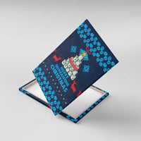 Merry Quarantine Christmas Canvas Wall Art Xmas Holiday Patterns - Wonder Print Shop