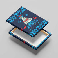 Merry Quarantine Christmas Canvas Wall Art Xmas Holiday Patterns - Wonder Print Shop