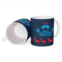 Merry Quarantine Christmas Ceramic Mug Xmas Holiday Patterns - Wonder Print Shop