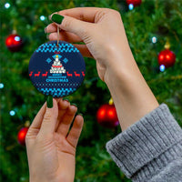 Merry Quarantine Christmas Ceramic Ornament Xmas Holiday Patterns - Wonder Print Shop