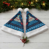Merry Quarantine Christmas Santa Hat Xmas Holiday Patterns - Wonder Print Shop
