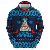 Merry Quarantine Christmas Hoodie Xmas Holiday Patterns - Wonder Print Shop