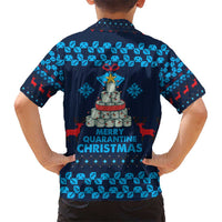 Merry Quarantine Christmas Kid Hawaiian Shirt Xmas Holiday Patterns - Wonder Print Shop