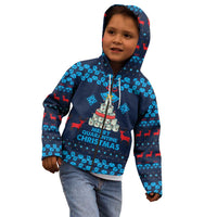 Merry Quarantine Christmas Kid Hoodie Xmas Holiday Patterns - Wonder Print Shop