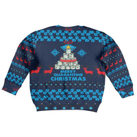 Merry Quarantine Christmas Kid Ugly Christmas Sweater Xmas Holiday Patterns - Wonder Print Shop