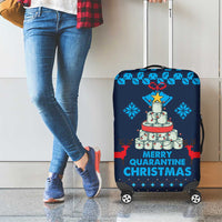 Merry Quarantine Christmas Luggage Cover Xmas Holiday Patterns - Wonder Print Shop