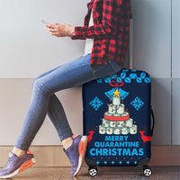 Merry Quarantine Christmas Luggage Cover Xmas Holiday Patterns - Wonder Print Shop