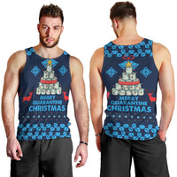 Merry Quarantine Christmas Men Tank Top Xmas Holiday Patterns - Wonder Print Shop