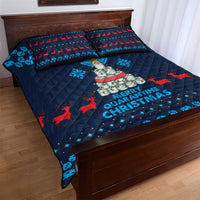 Merry Quarantine Christmas Quilt Bed Set Xmas Holiday Patterns - Wonder Print Shop
