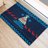 Merry Quarantine Christmas Rubber Doormat Xmas Holiday Patterns - Wonder Print Shop